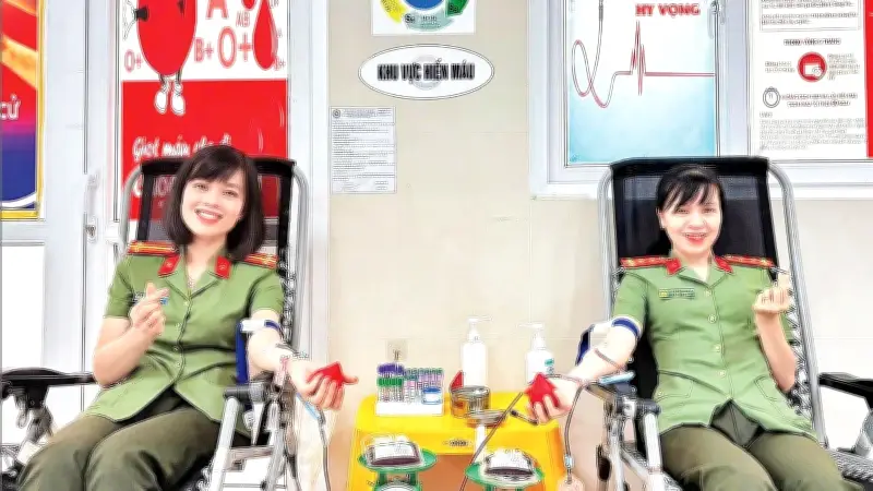 Lực lượng Công an nhân dân lan tỏa mạnh mẽ phong trào hiến máu tình nguyện