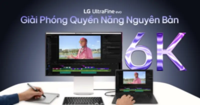 LG ra mắt màn hình 6K đầu tiên thế giới với Thunderbolt 5, giá 66,5 triệu đồng