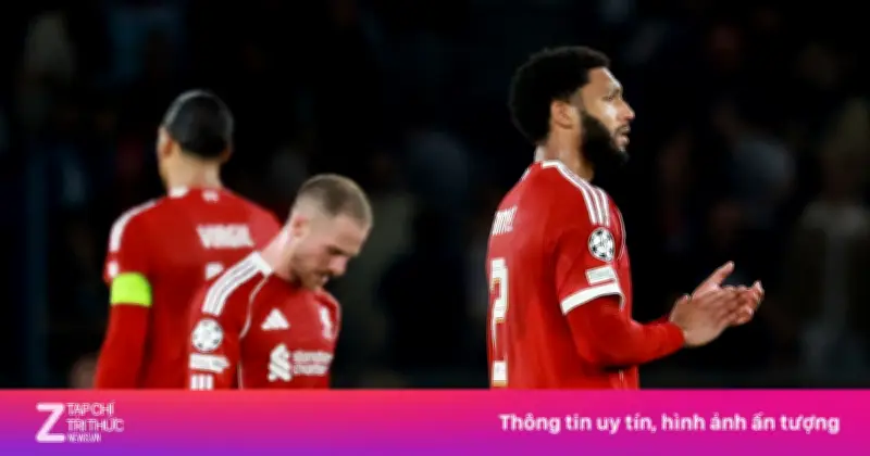 Liverpool thất bại trước PSG: Bản sắc mờ nhạt dưới thời HLV Slot