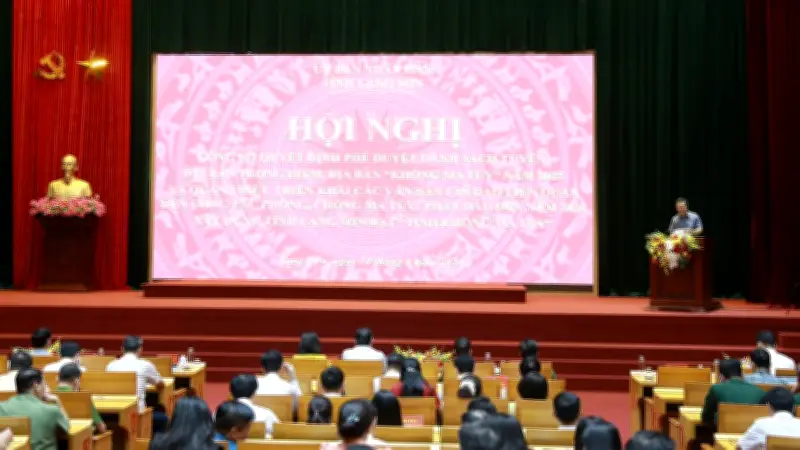 Lạng Sơn quyết tâm xây dựng 'Tỉnh không ma túy' vào năm 2030