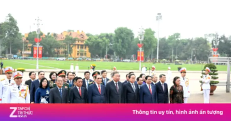 Lãnh đạo Đảng, Nhà nước vào Lăng viếng Chủ tịch Hồ Chí Minh dịp 30/4