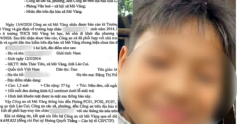Lào Cai: Bố khai đánh con 12 tuổi tử vong, mang thi thể vứt tại khe núi