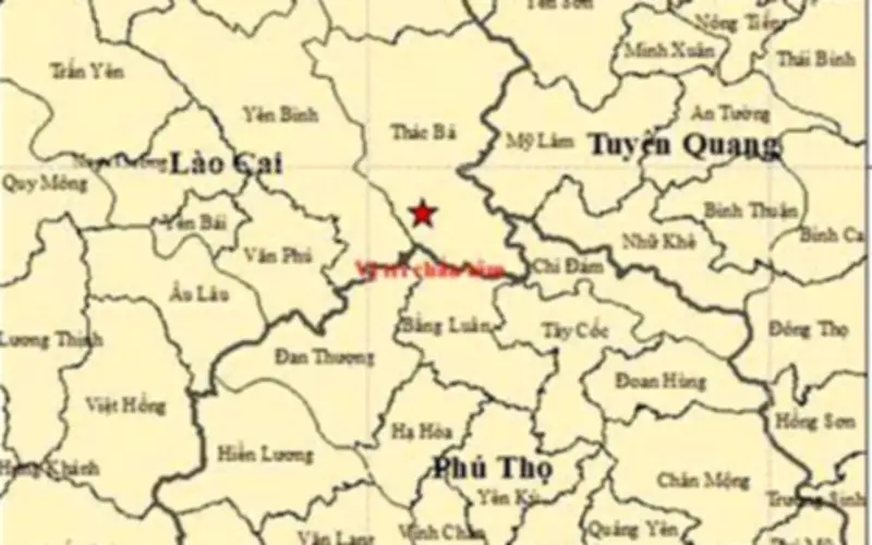 Lào Cai và Quảng Ngãi ghi nhận động đất nhẹ, không có rủi ro thiên tai