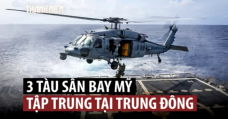 Mỹ Tăng Cường Hiện Diện Quân Sự Ở Trung Đông Với 3 Tàu Sân Bay