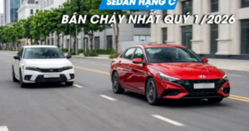 Mazda3 thống trị phân khúc sedan hạng C quý I/2026 với 914 xe