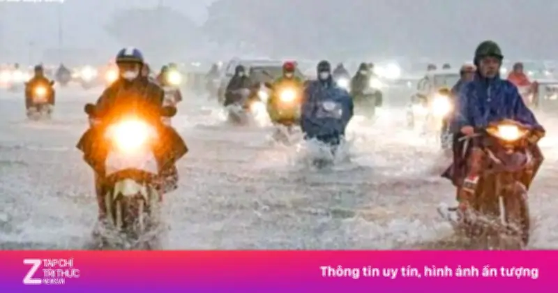 Miền Bắc và Thanh Hóa đối mặt mưa dông, cảnh báo sấm sét và mưa đá ngày 19/4