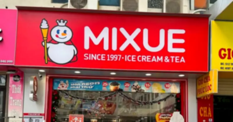 Mixue lần đầu ghi nhận sụt giảm cửa hàng tại Việt Nam và Indonesia