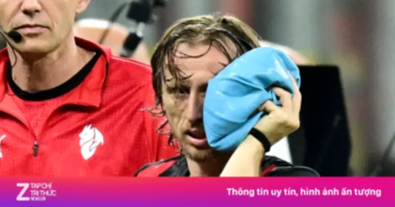Modric gây lo lắng với chấn thương đầu trong trận Milan hòa Juventus