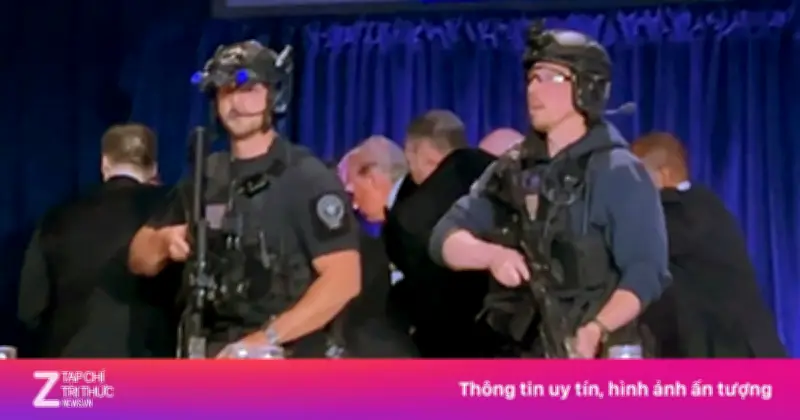 Mật vụ Mỹ sơ tán ông Trump giữa tiệc tối hỗn loạn do nổ súng