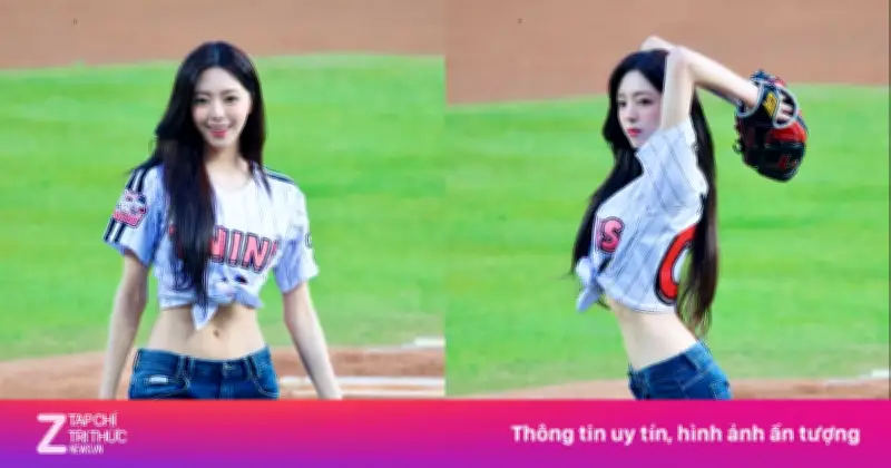 Nữ ca sĩ Hàn Quốc Yuna gây tranh cãi về vóc dáng tại sự kiện bóng chày