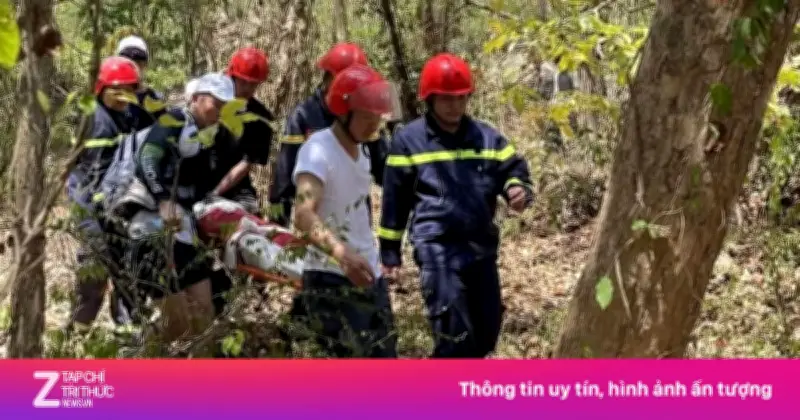 Nữ Du Khách Trung Quốc Gãy Chân Khi Trekking Núi Dinh Được Cứu Hộ Kịp Thời