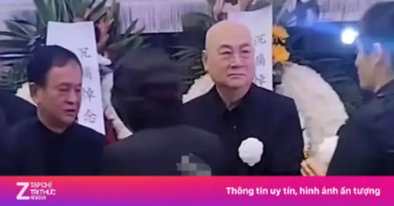 Nam diễn viên Trì Trọng Thụy đau buồn tiễn biệt vợ tỷ phú Trần Lệ Hoa trong lễ tang trang trọng