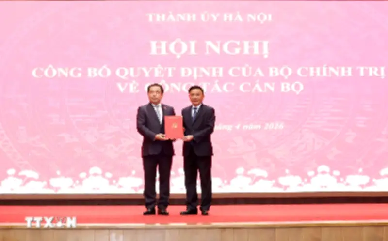 Đồng chí Trần Đức Thăng chính thức giữ chức Bí thư Thành ủy Hà Nội