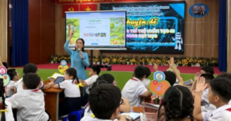 Ứng dụng AI trong dạy học tại trường tiểu học Đống Đa