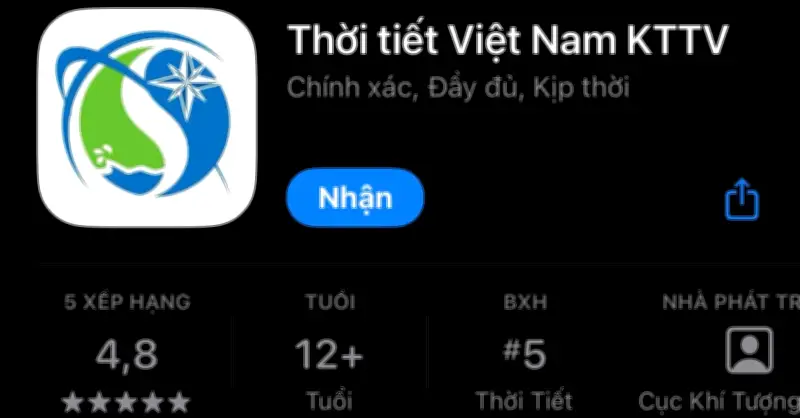 Ứng dụng cảnh báo thời tiết theo vị trí người dùng chính thức ra mắt tại Việt Nam