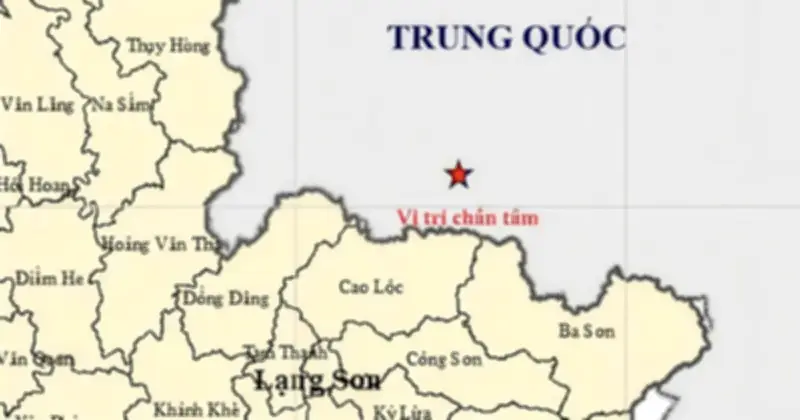 Động đất 3,1 độ tại biên giới Việt - Trung, người dân Lạng Sơn cảm nhận rung lắc