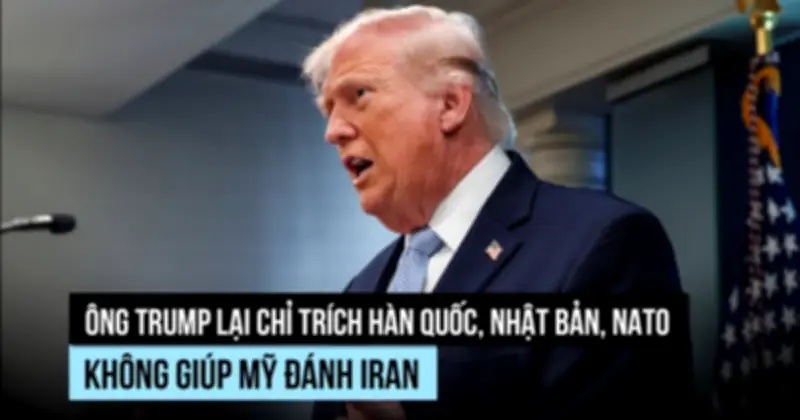 Ông Trump Chỉ Trích Đồng Minh Không Hỗ Trợ Mỹ Trong Xung Đột Trung Đông