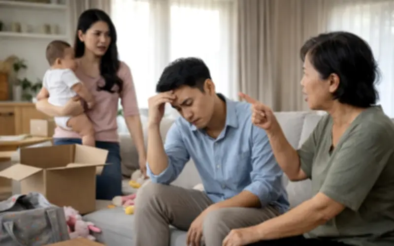 Người vợ bế con 5 tháng về ngoại, chồng thuê nhà ở riêng rồi mới quay về