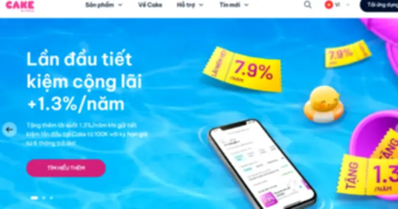 Ngân hàng số Cake by VPBank công bố lãi suất tiết kiệm lên tới 9,2%/năm cho khách hàng mới