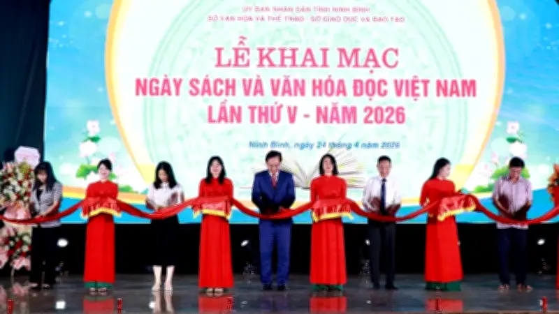 Ngày Sách và Văn hóa đọc 2026 tại Ninh Bình: Lan tỏa tri thức trong không gian số