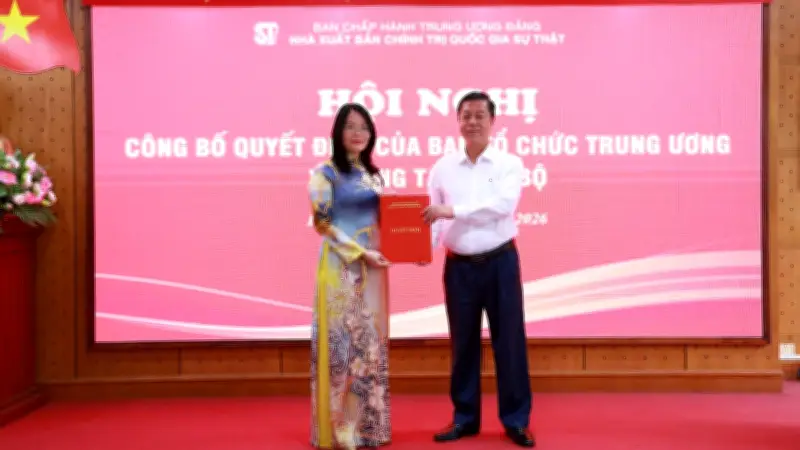Nhà xuất bản Chính trị quốc gia Sự thật bổ nhiệm lại Phó Giám đốc Nguyễn Hoài Anh
