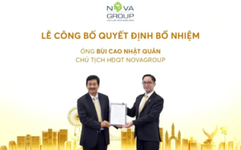 NovaGroup Bổ Nhiệm Nhân Sự Cấp Cao, Ông Bùi Cao Nhật Quân Làm Chủ Tịch HĐQT