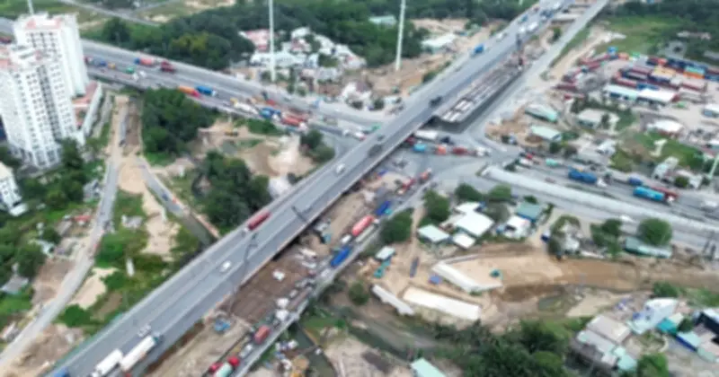 Nút Giao Mỹ Thủy Tăng Tốc Thi Công, Đạt 75% Tiến Độ Tổng Thể