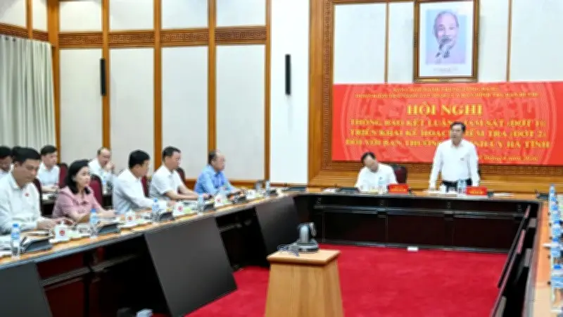 Đoàn Kiểm tra Trung ương đánh giá cao kết quả giám sát tại Hà Tĩnh