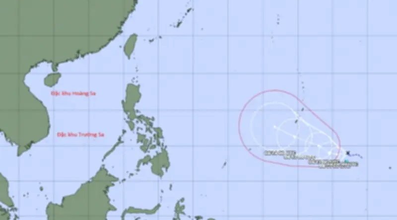 Áp thấp nhiệt đới có thể mạnh lên thành bão, ít khả năng vào Biển Đông