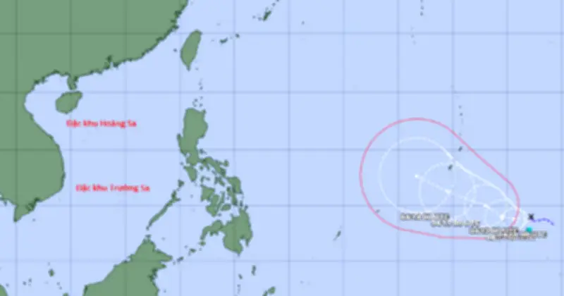 Áp thấp nhiệt đới mạnh lên, có thể thành bão thứ 4 trên Tây Bắc Thái Bình Dương