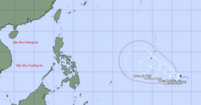 Áp thấp nhiệt đới mạnh lên thành bão trên Thái Bình Dương, ít khả năng vào Biển Đông