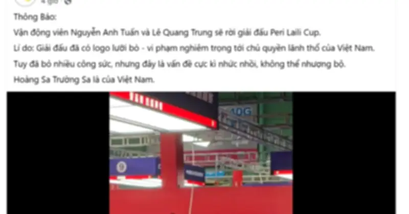 Peri Team Vietnam lên tiếng vụ VĐV rút khỏi giải vì đường lưỡi bò
