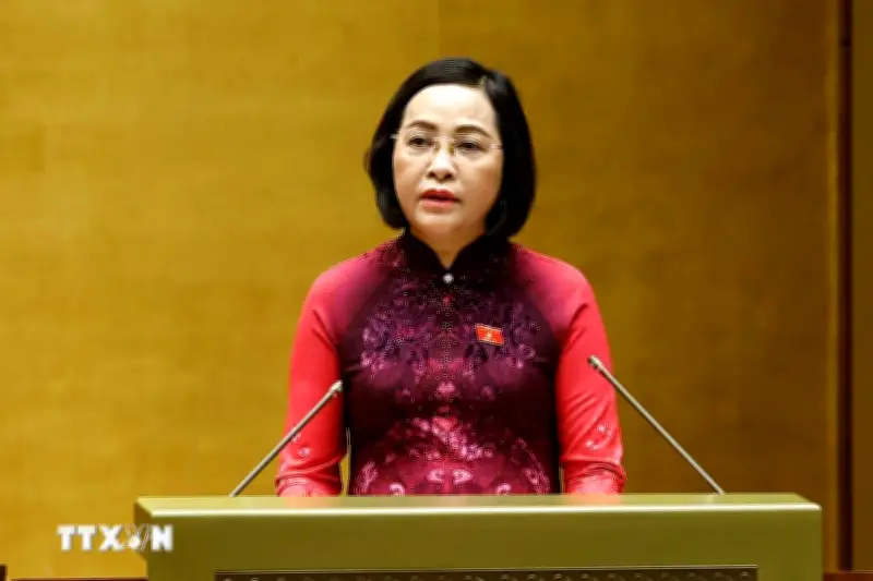 Phó Chủ tịch Quốc hội Nguyễn Thị Thanh báo cáo thành công cuộc bầu cử khóa XVI