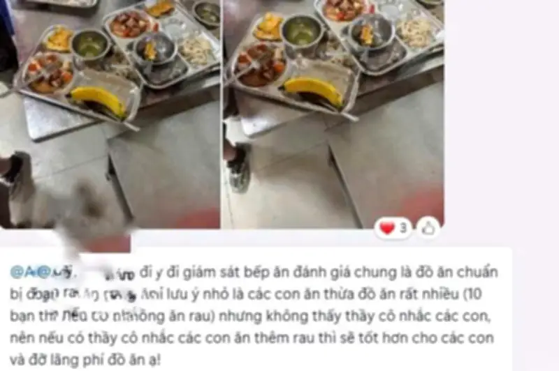 Phụ huynh Hà Nội bỏ việc, đi ném thư món ăn của con ở trường gây xôn xao