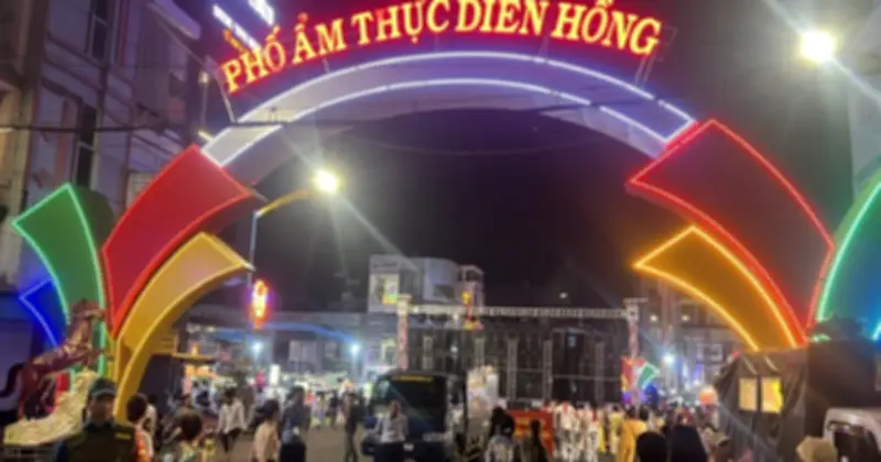 Phố Ẩm Thực Diên Hồng Chính Thức Khai Trương, Thúc Đẩy Kinh Tế Đêm Tại Gia Lai