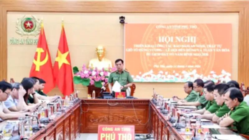 Phú Thọ huy động hơn 1.000 cán bộ đảm bảo an ninh cho Lễ hội Đền Hùng 2026