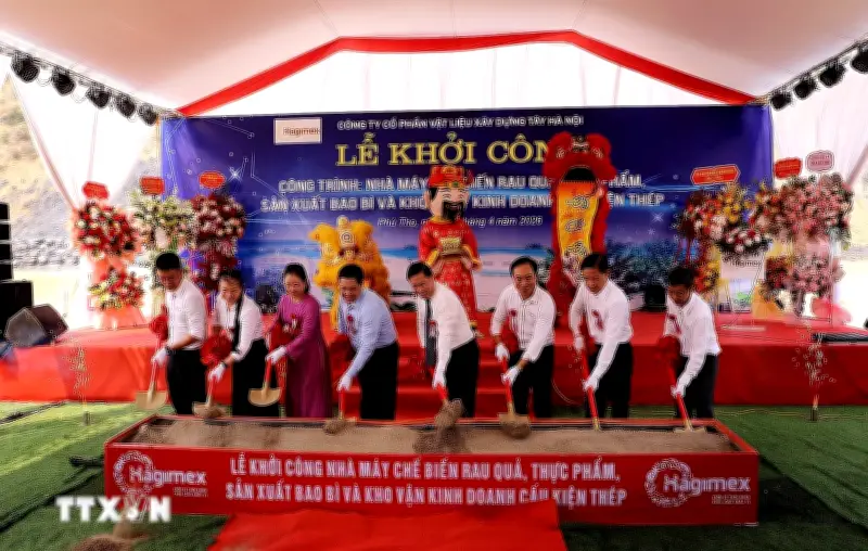 Phú Thọ khởi công nhà máy chế biến rau quả trị giá 230 tỷ đồng