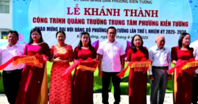 Phường Kiến Tường bứt phá sau sáp nhập, hướng tới đô thị sinh thái biên mậu
