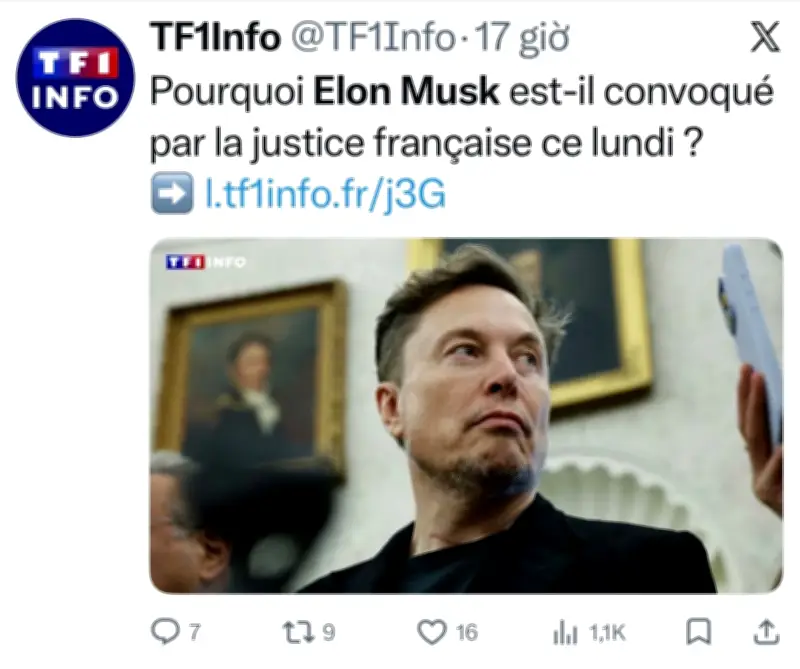 Pháp triệu tập Elon Musk điều tra nghi vấn vi phạm của nền tảng X