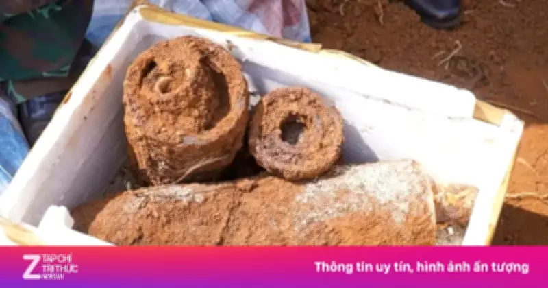 Phát Hiện Đầu Đạn 105mm Và Phụ Tùng Xe Tăng Khi Đào Móng Xây Nhà Ở Lâm Đồng