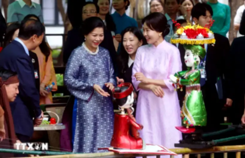 Phu nhân Tổng Bí thư, Chủ tịch nước Tô Lâm và Phu nhân Tổng thống Hàn Quốc thăm Bảo tàng Dân tộc học Việt Nam