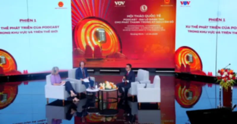 Podcast trở thành động lực chuyển đổi số phát thanh tại hội thảo quốc tế ở Quảng Ninh