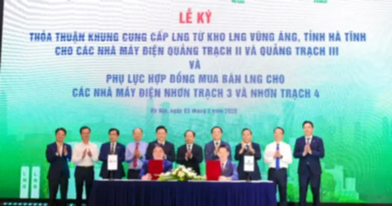 PV GAS, EVN và PV Power ký kết thỏa thuận cung cấp LNG cho các dự án điện lớn