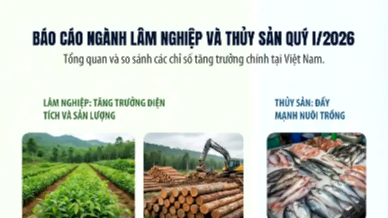 Quý I/2026: Lâm nghiệp và thủy sản duy trì đà tăng trưởng tích cực