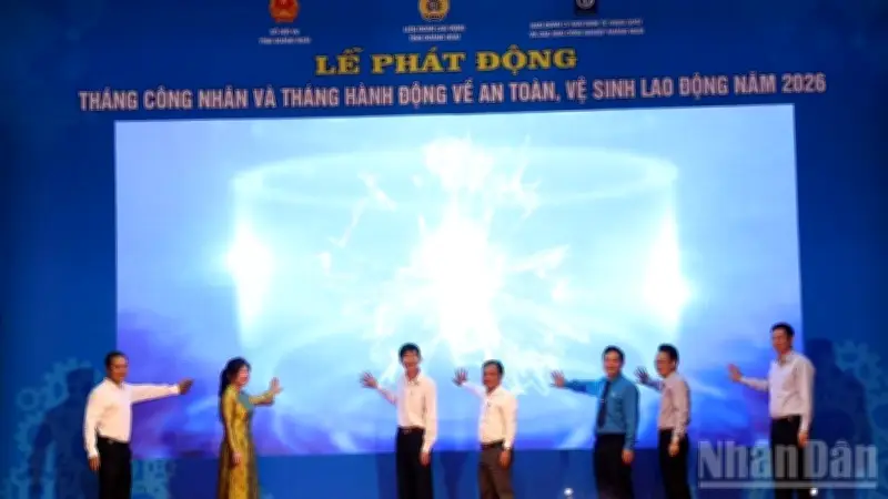 Quảng Ngãi phát động Tháng Công nhân và an toàn vệ sinh lao động năm 2026