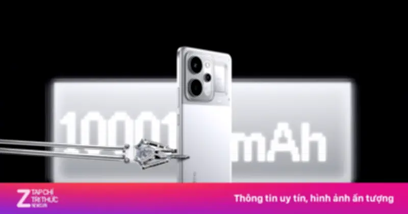 Realme P4 Power chính hãng pin 10.001 mAh có mặt tại TGDĐ