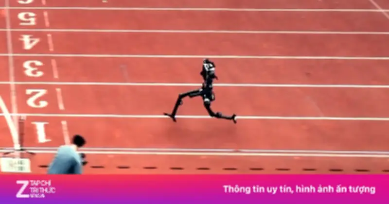 Robot Trung Quốc tăng tốc gấp đôi, tiệm cận kỷ lục chạy của Usain Bolt