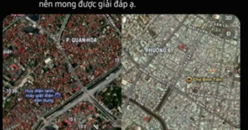 Sự khác biệt màu mái nhà Hà Nội và TP.HCM trên Apple Maps gây tranh luận