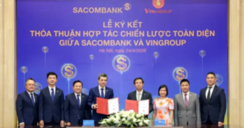 Sacombank và Vingroup hợp tác chiến lược phát triển giải pháp tài chính toàn diện