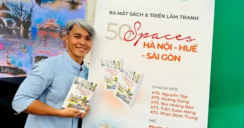 Sách ký họa 50 công trình kiến trúc biểu tượng: Món quà văn hóa và từ thiện ý nghĩa